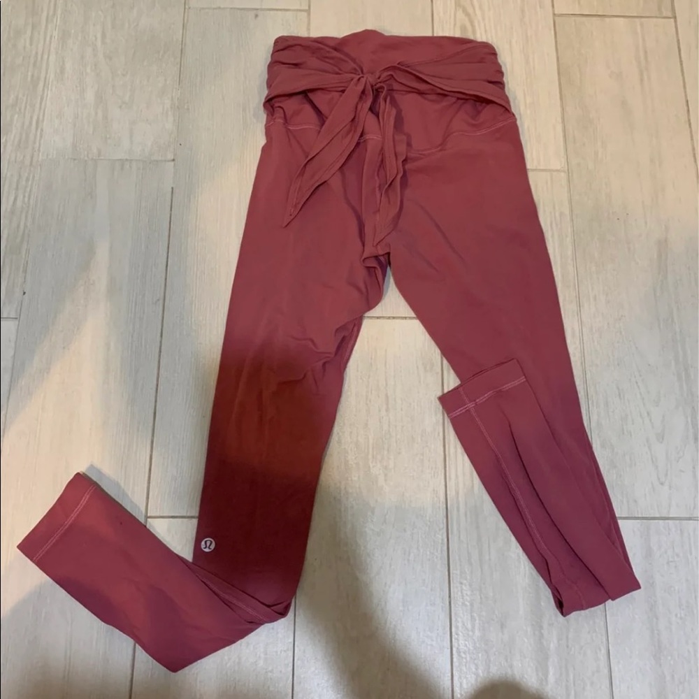 Lululemon tie waist leggings